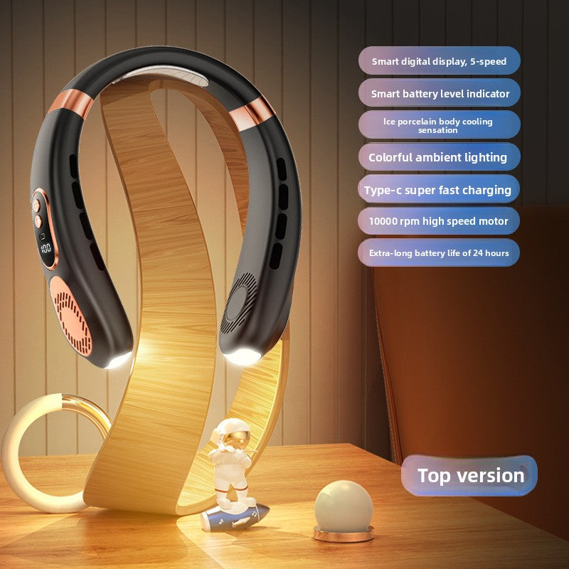 Portable Bladeless Neck Fan with USB Charging