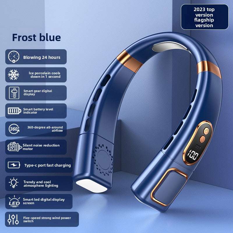 Portable Bladeless Neck Fan with USB Charging