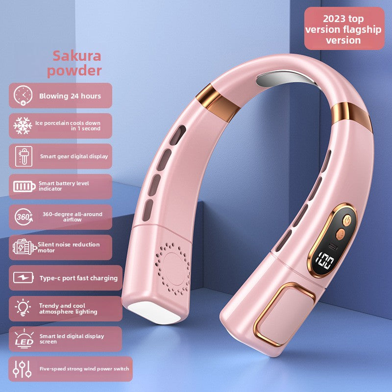 Portable Bladeless Neck Fan with USB Charging