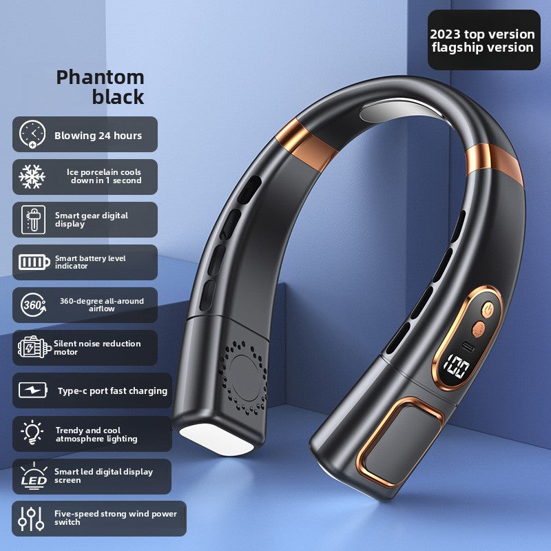 Portable Bladeless Neck Fan with USB Charging