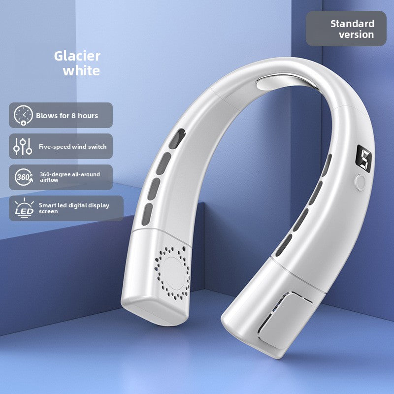Portable Bladeless Neck Fan with USB Charging