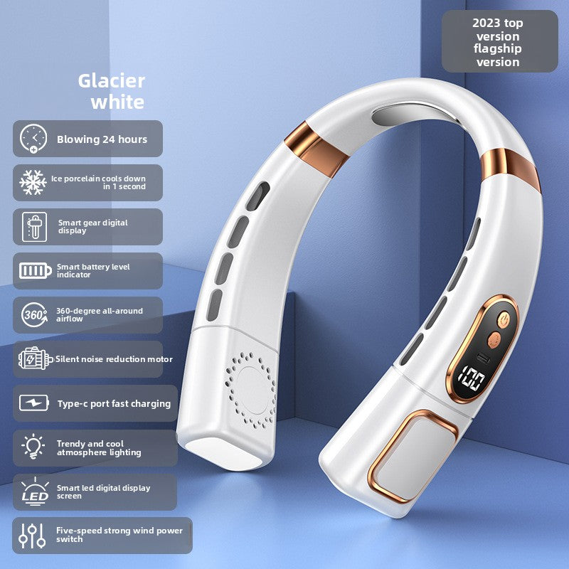 Portable Bladeless Neck Fan with USB Charging