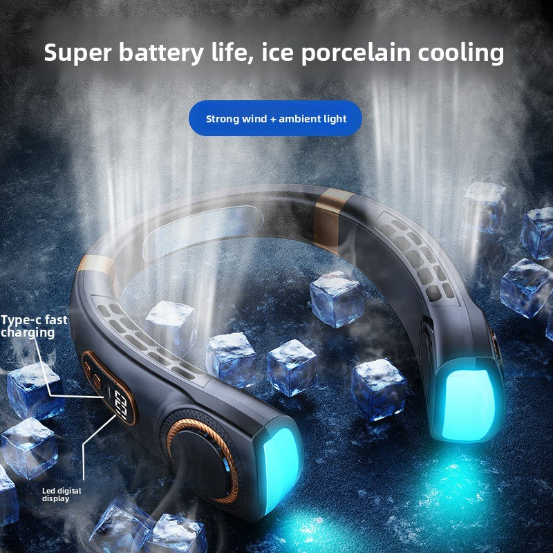 Portable Bladeless Neck Fan with USB Charging
