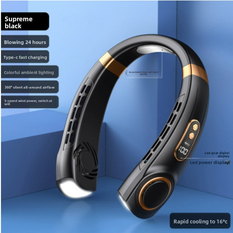 Portable Bladeless Neck Fan with USB Charging