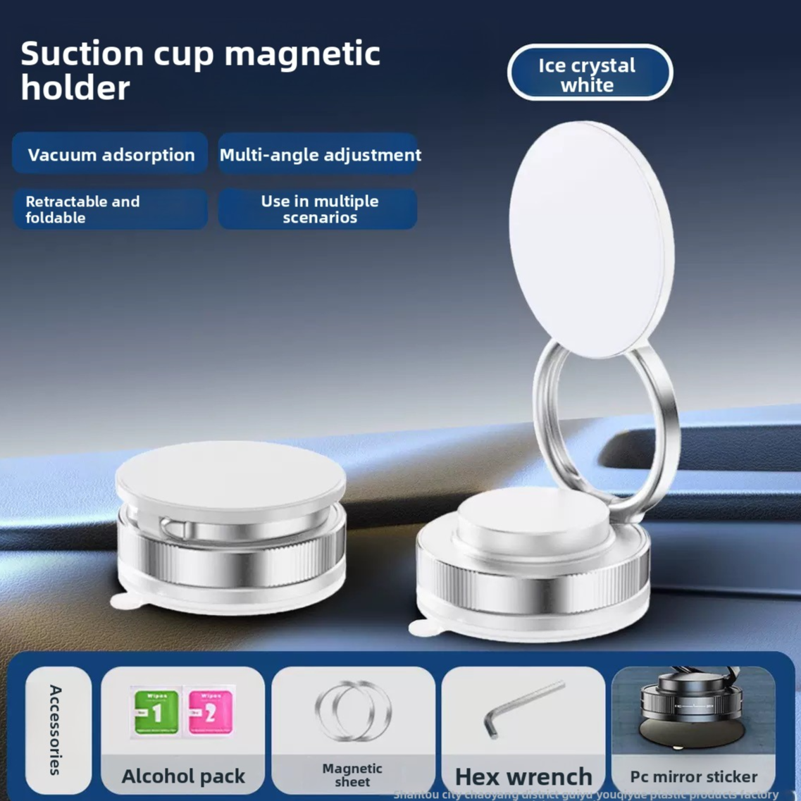 Magnetic Phone Holder with 360 Rotation