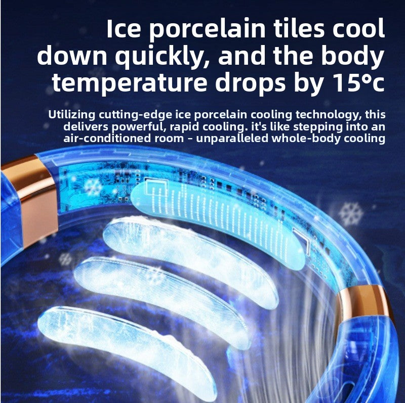 Portable Bladeless Neck Fan with USB Charging